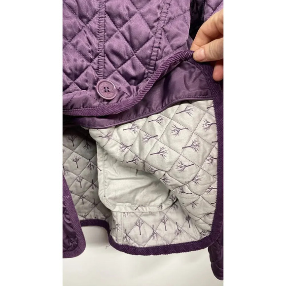 Cuddledown Quilted Deep Purple Coat Size Large (L) - Picture 5 of 8